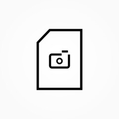 Sticker - camera document icon