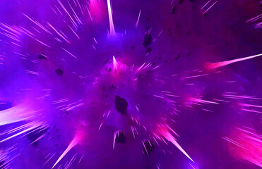 Wall Mural - Abstract color universe explosion cool creative pattern background art