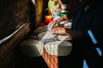 Wall Mural - african cooking place