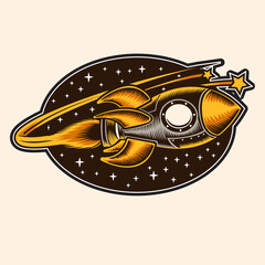 Wall Mural - rocket vector illustration