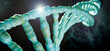 Doppel Helix Protein 3D Visualisierung: Konzept Mutation und Genmanipulation