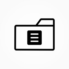 Poster - sign folder icon