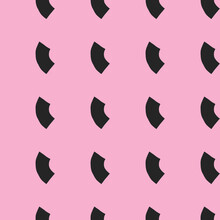 Vector Seamless Pattern, Texture Background. Hand Drawn, Pink, Black Colors.