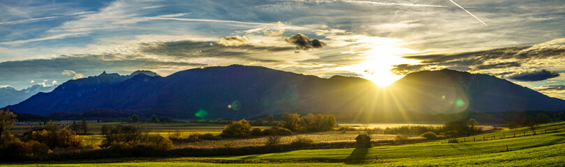 Sticker - landscape at Murnau am Staffelsee - bavaria