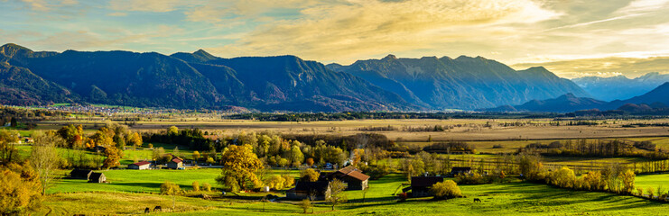 Sticker - landscape at Murnau am Staffelsee - bavaria