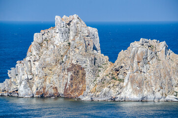 Cape Burkhan on Olkhon Island on Baikal