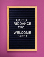 Good Riddance 2020 Funny Sign