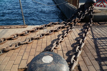 Wall Mural - rope on the dock