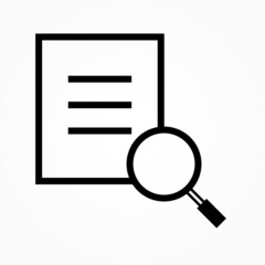 Sticker - search document icon