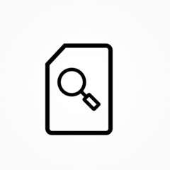 Sticker - magnifying icon