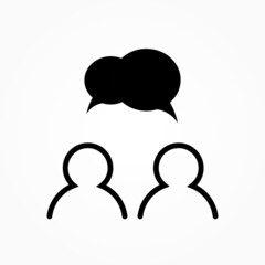 Sticker - social people icon