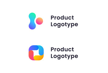 Wall Mural - abstract logotype set
