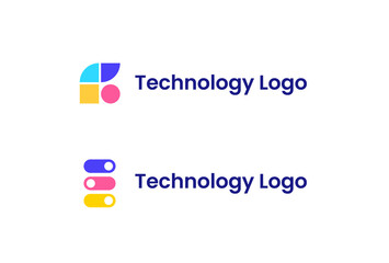 Wall Mural - abstract logotype set