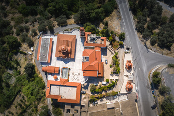 Wall Mural - Orthodox monastery in the mountain village of Spili, Crete