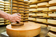 Produktion von Käse in Oberstdorf