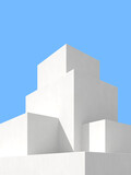 Fototapeta  - 3D illustration of abstract architecture background, Minimal architectural poster.