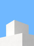 Fototapeta  - 3D illustration of abstract architecture background, Minimal architectural poster.