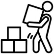 © Vectors Point - Man Carrying Box