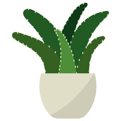 Sticker - Aloe Potted Plant 