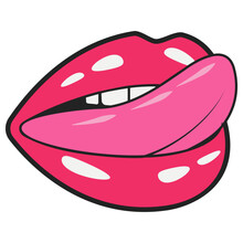 Tongue Licking Lips  