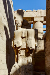 Two Pharaoh statue at Karnak Temple, Luxor, Egypt