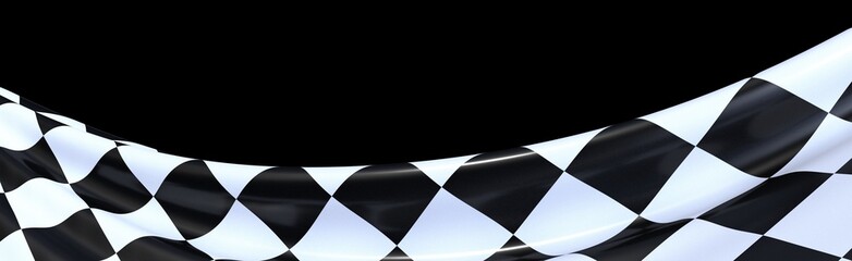 finish race flag digital 3d