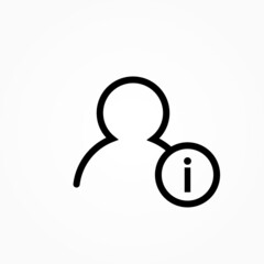 Sticker - information user icon