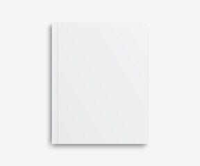 Wall Mural - Realistic mockups book: Blank cover book with shadows isolated on light background. Vector illustration EPS10	