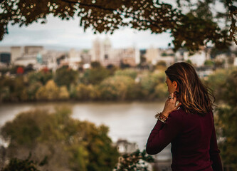 woman in the park