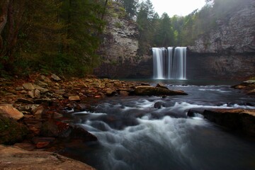 Wall Mural - Cane creek falls at Fall creek falls state park Tennessee during early spring