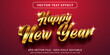 © vectorrific23 - Editable text effect in golden happy new year style