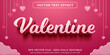 Editable text effect in happy valentines day style