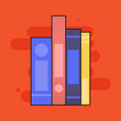 book back to school picture icon - Vector