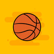 Basketball back to school tool picture icon - Vector