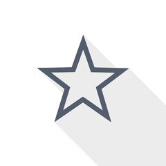Aufkleber - Star vector icon, flat design illustration in eps 10