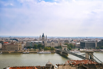 Wall Mural - Budapest cityscape with views of Basilica