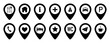 © SVIATOSLAV - Set of pointers, navigation icons. Map pins. Vector map pointers. Pointer mark on the map, gps navigation application .
