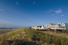 USA, Delaware, Bethany Beach, Houses Along Beach