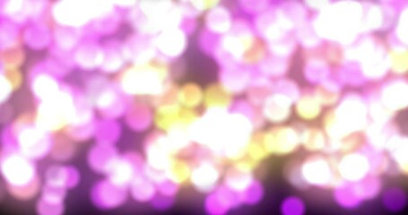 Wall Mural - lens bokeh glitter light. blinking circles sparkling with gradient colors and bright lights falling.