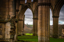 Ruins Of The Ancient Riveaulx Abbey, Yorkshire, United Kingdom