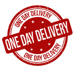 Wall Mural - One day delivery grunge rubber stamp