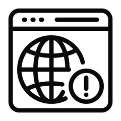 Wall Mural - 
A solid editable vector of network error
