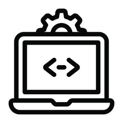 
Editable modern design of system development concept icon
