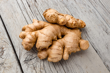 Canvas Print - Healthy ginger root close up