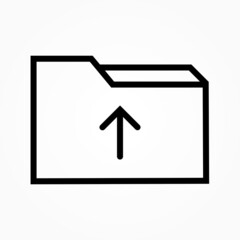 Wall Mural - folder upload icon design