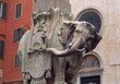 View of  Elephant and Obelisk statue  designed by the Italian artist Gian Lorenzo Bernini at Piazza della Minerva in Rome, Italy