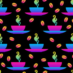 Abstract rainbow seamless pattern. Modern swatch background for birthday card, kids party invitation, wallpaper, holiday wrapping paper, shop sale poster, bag print, t shirt, workshop advertising