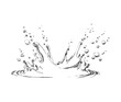 © martstudio - Hand drawn water splash vector illustration
