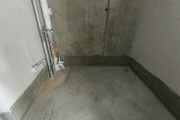 new apartment in a new building without finishing