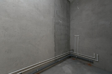 new apartment in a new building without finishing